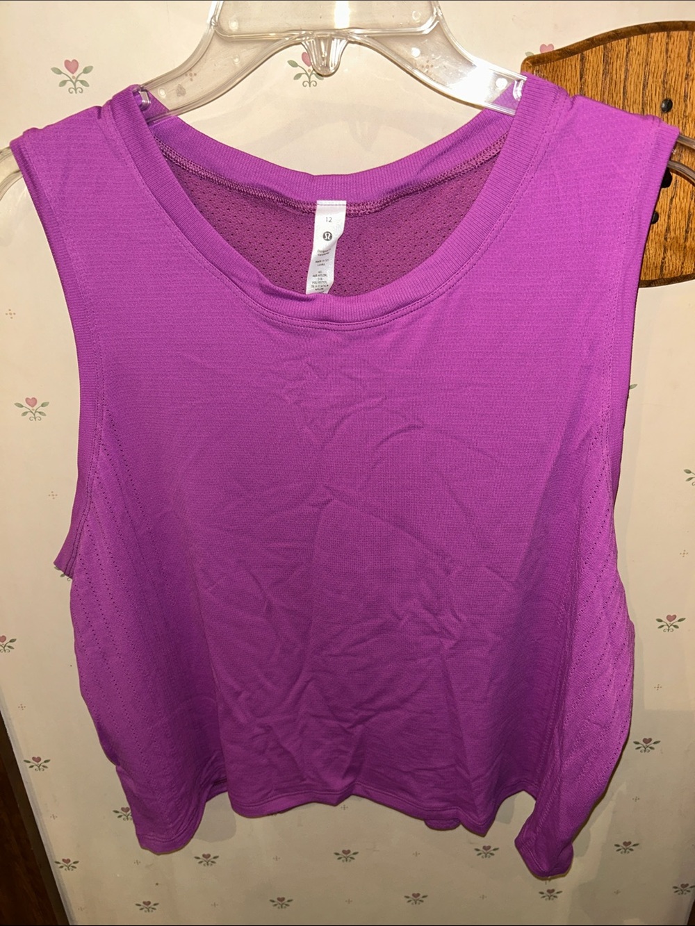 lululemon athletica Bright Purple Sleeveless Performance Tank